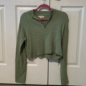 Small Pacsun cropped quarter-zip top